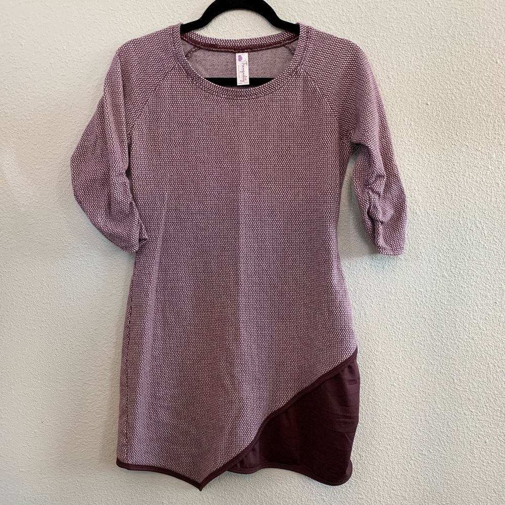 Tranquility by Colorado Stretchy Burgundy Dress